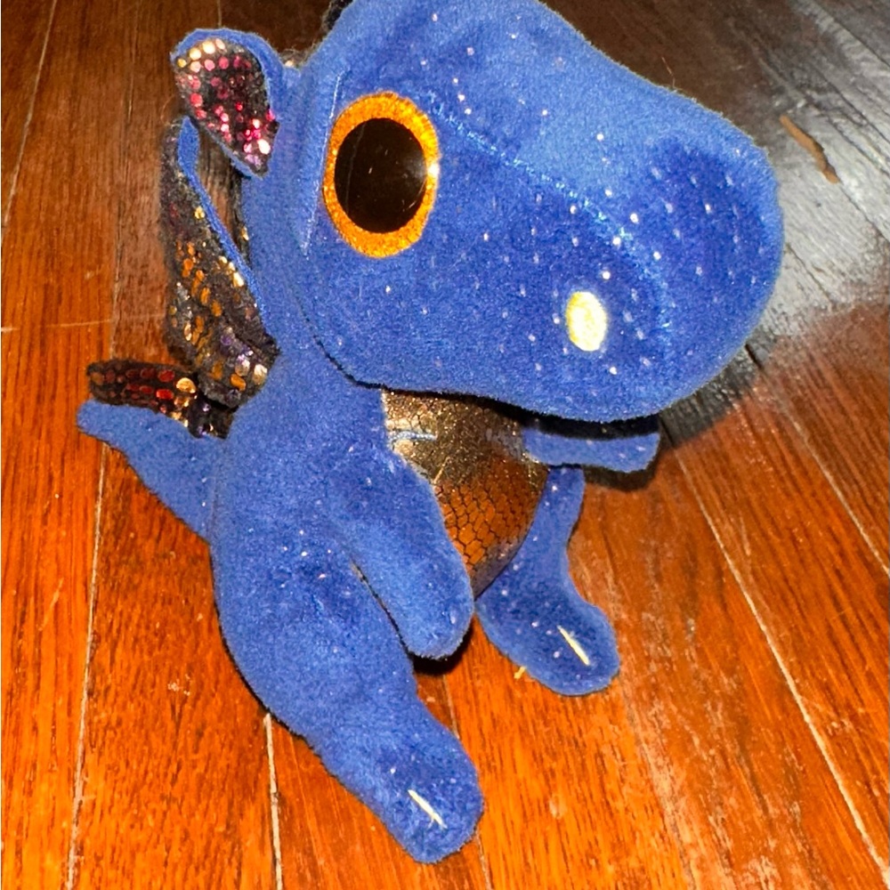 TY Saffire Dragon Blue Beanie Boos